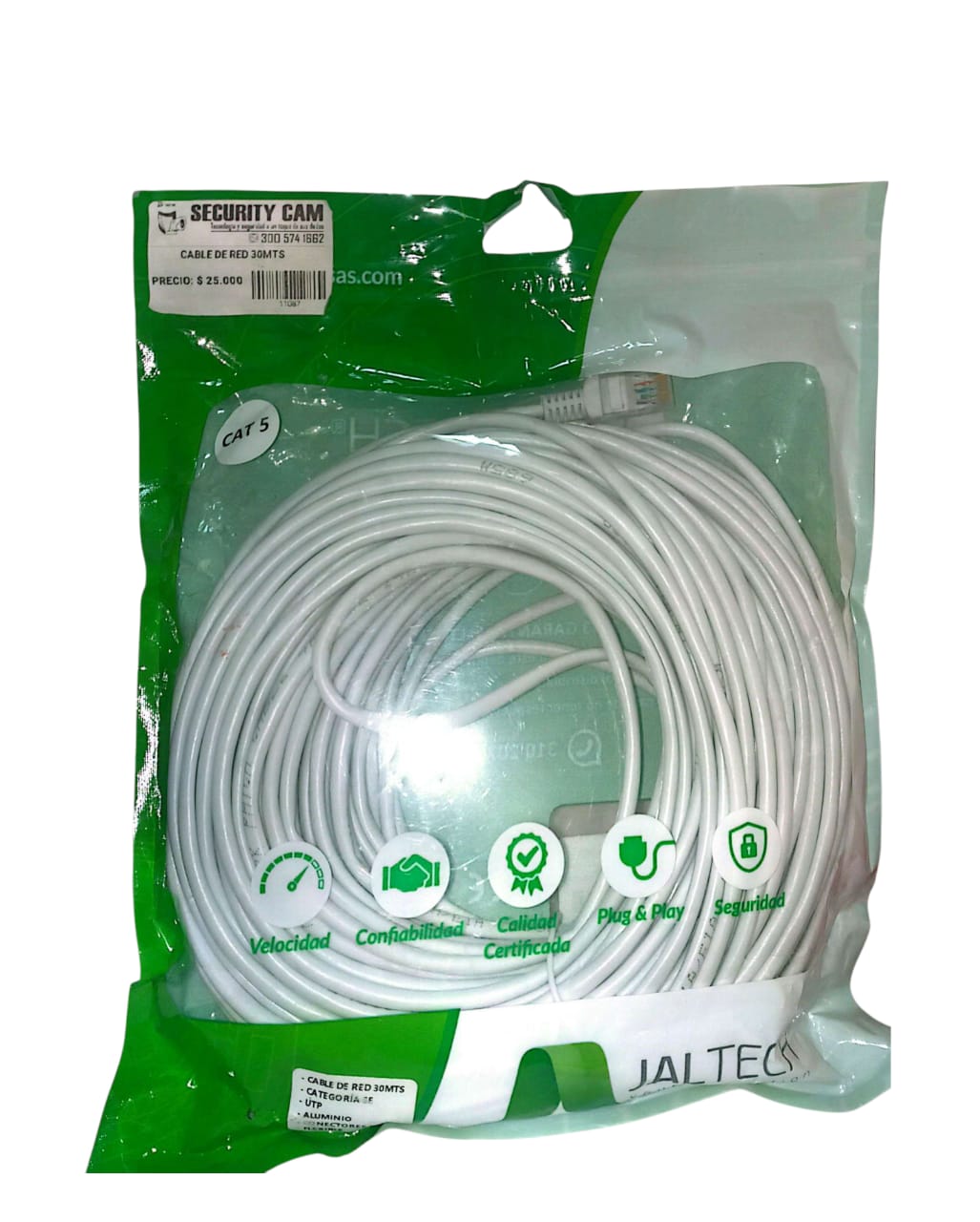 CABLE DE RED CAT6 30M